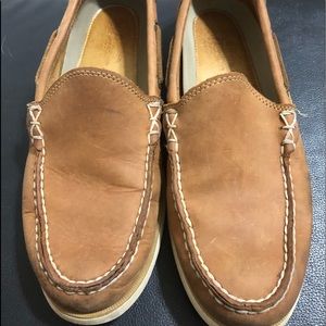 G.H.BASS Leather Hampton Venetian Boater for men